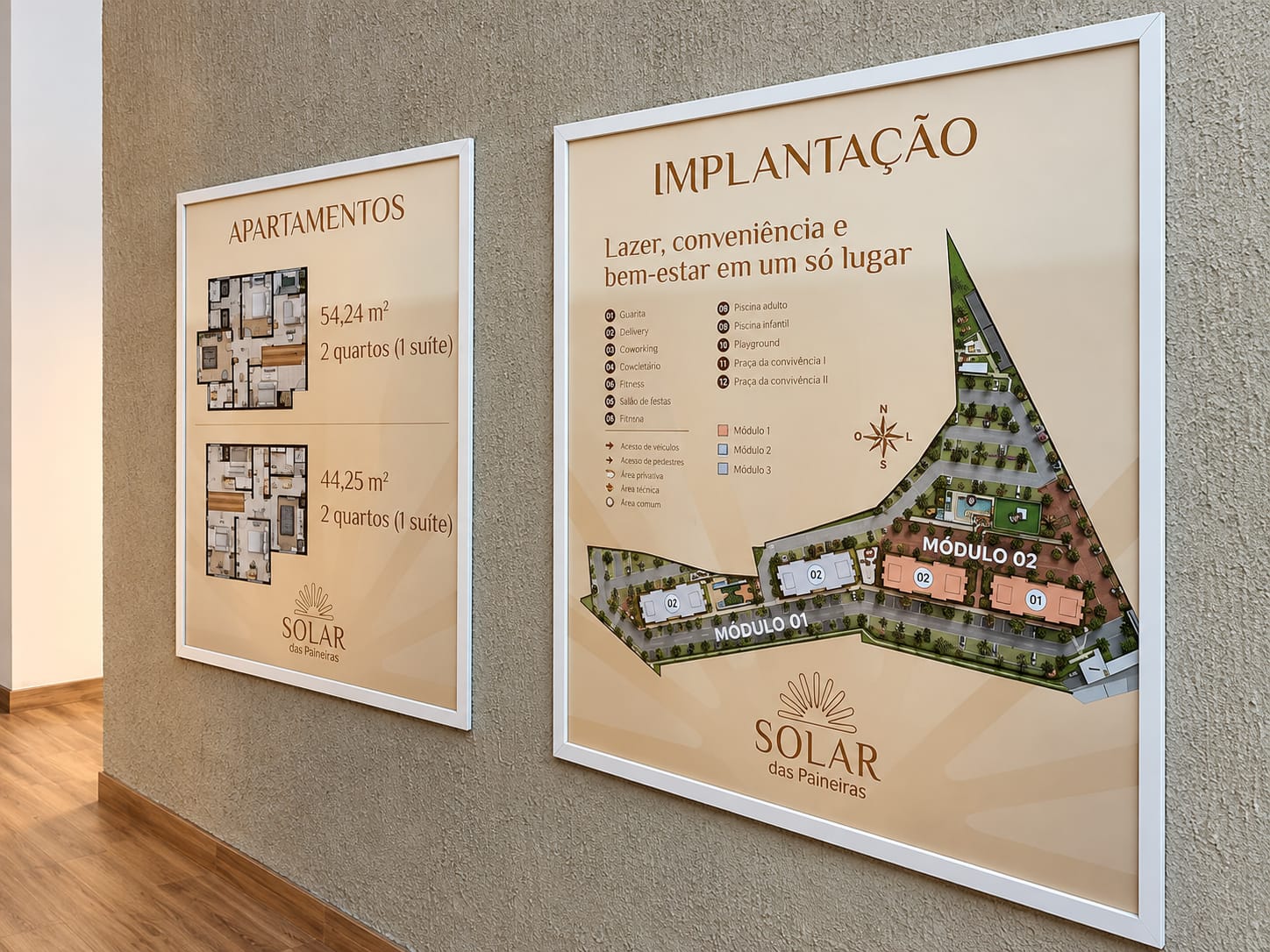 PLACAS PVC — projeto da Triad Visual em Recife
